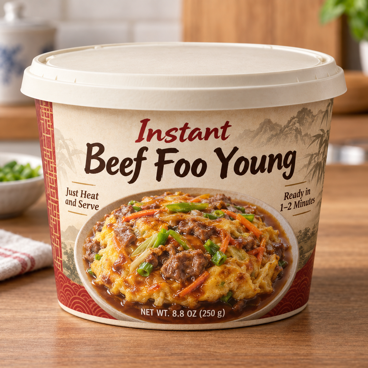 Instant Beef Foo Young (Just Heat and Serve)
