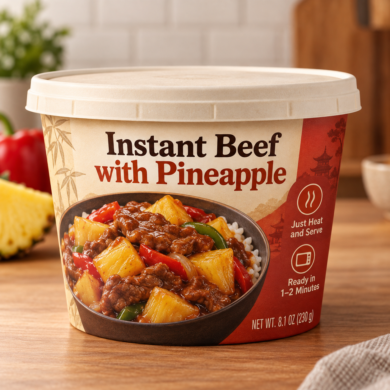 Instant Beef with Pineapple (Just Heat and Serve)
