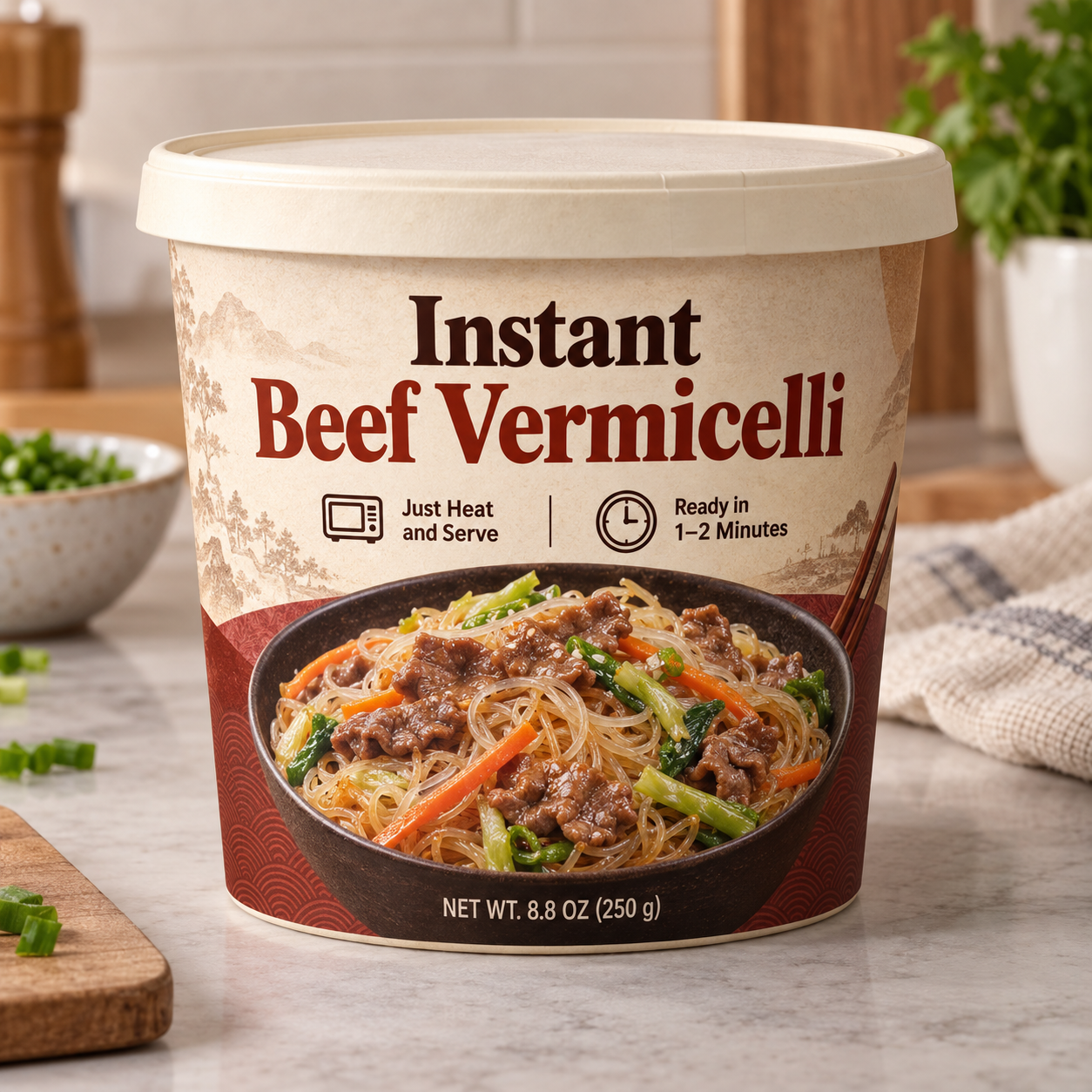 Instant Beef Vermicelli (Just Heat and Serve)