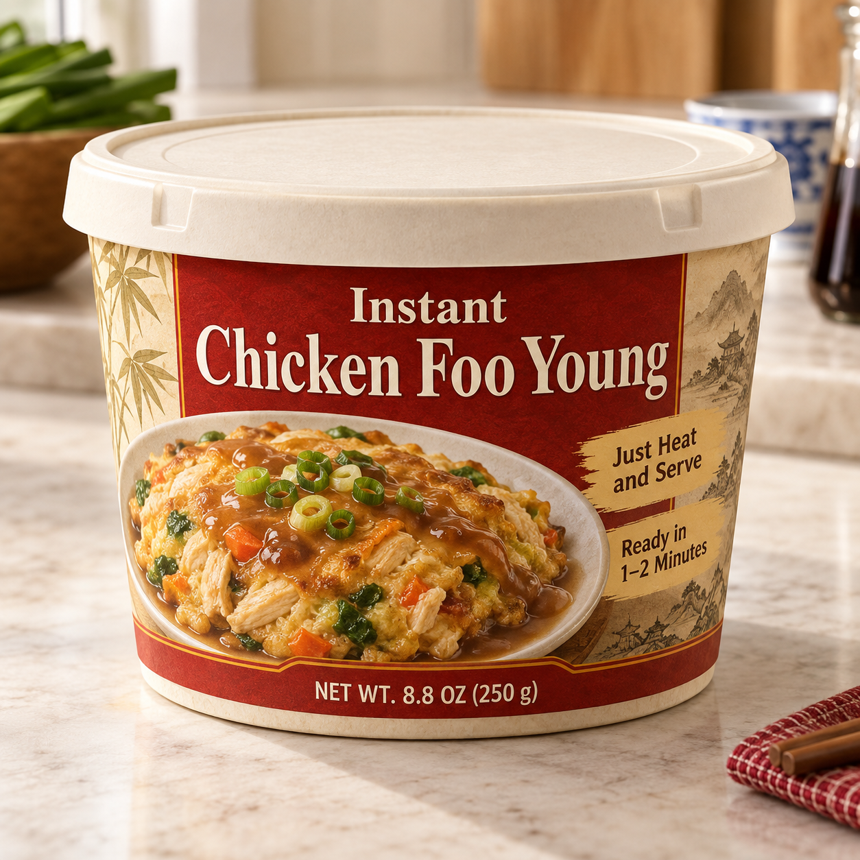 Instant Chicken Foo Young (Just Heat and Serve)