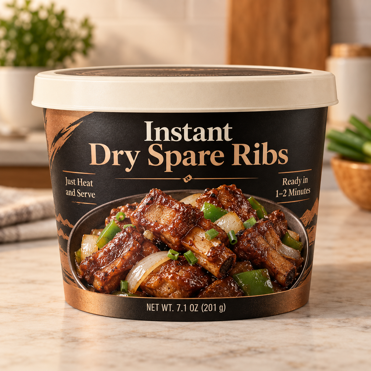 Instant Dry Spare Ribs (Just Heat and Serve)