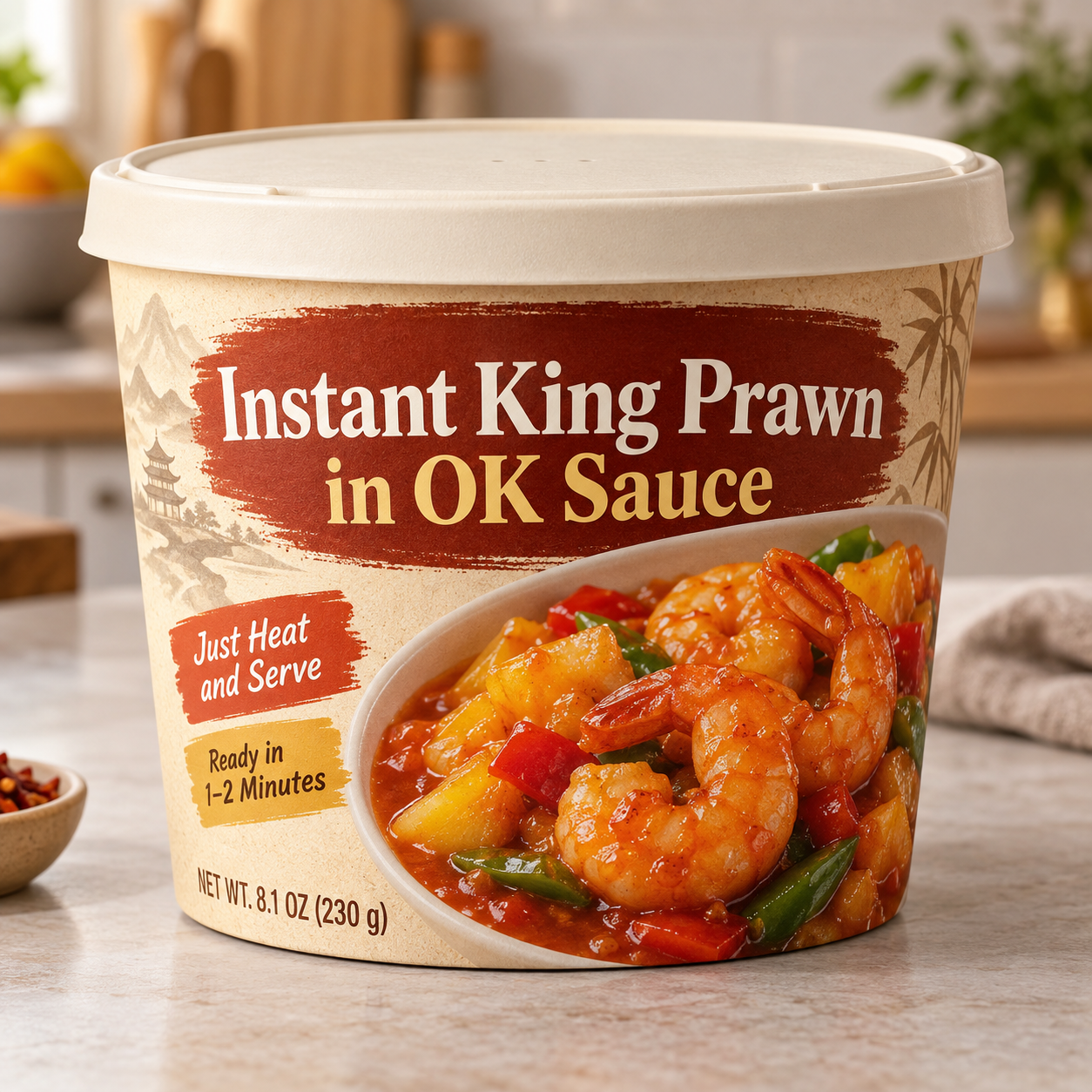 Instant King Prawn in OK Sauce (Just Heat and Serve)
