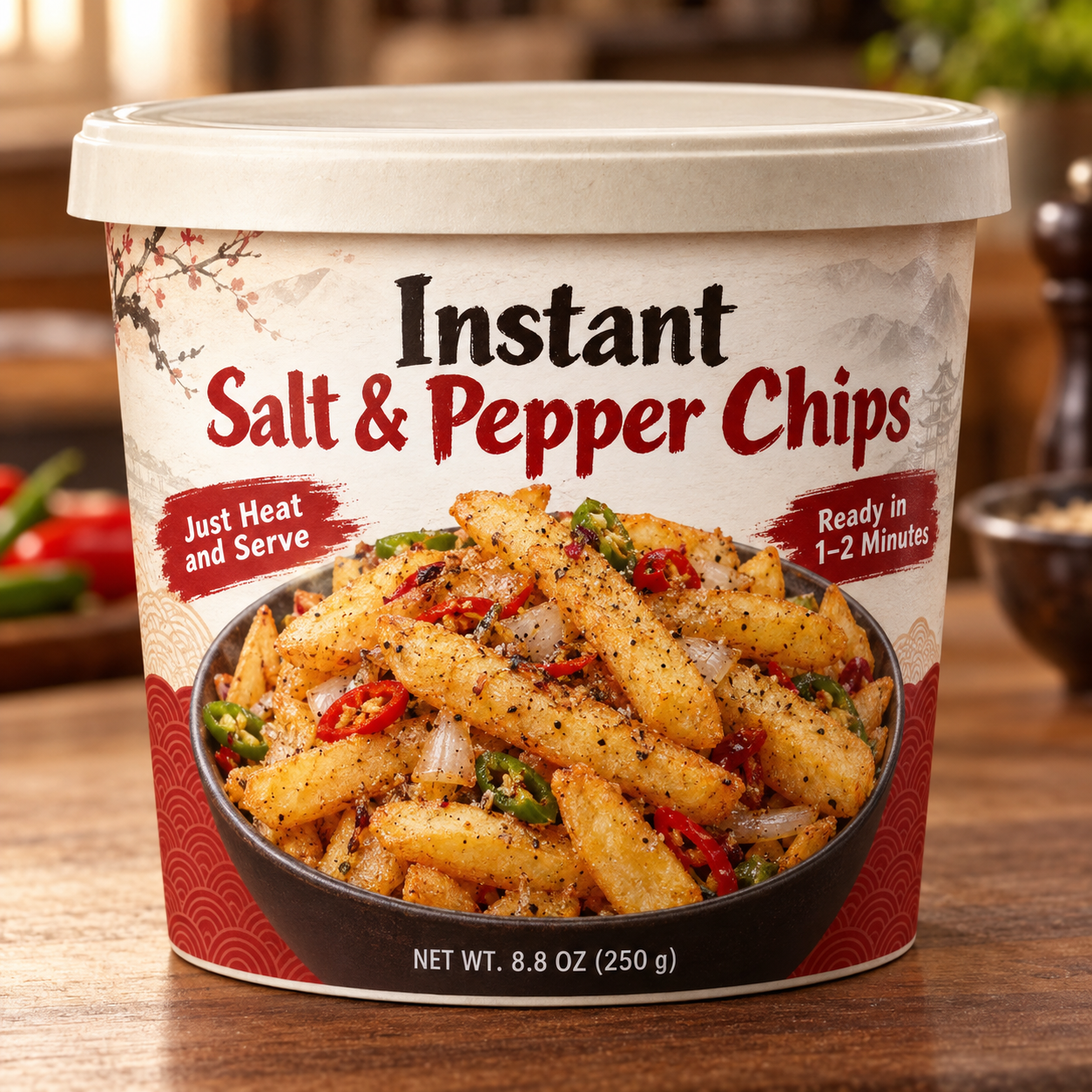 Instant Salt & Pepper Chips (Just Heat and Serve)