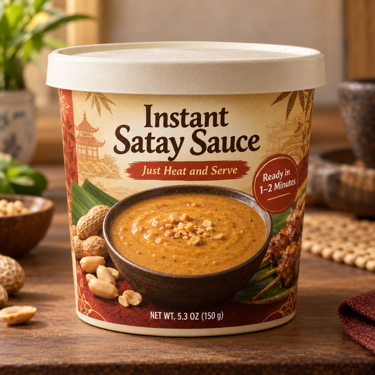 Instant Satay Sauce (Just Heat and Serve)