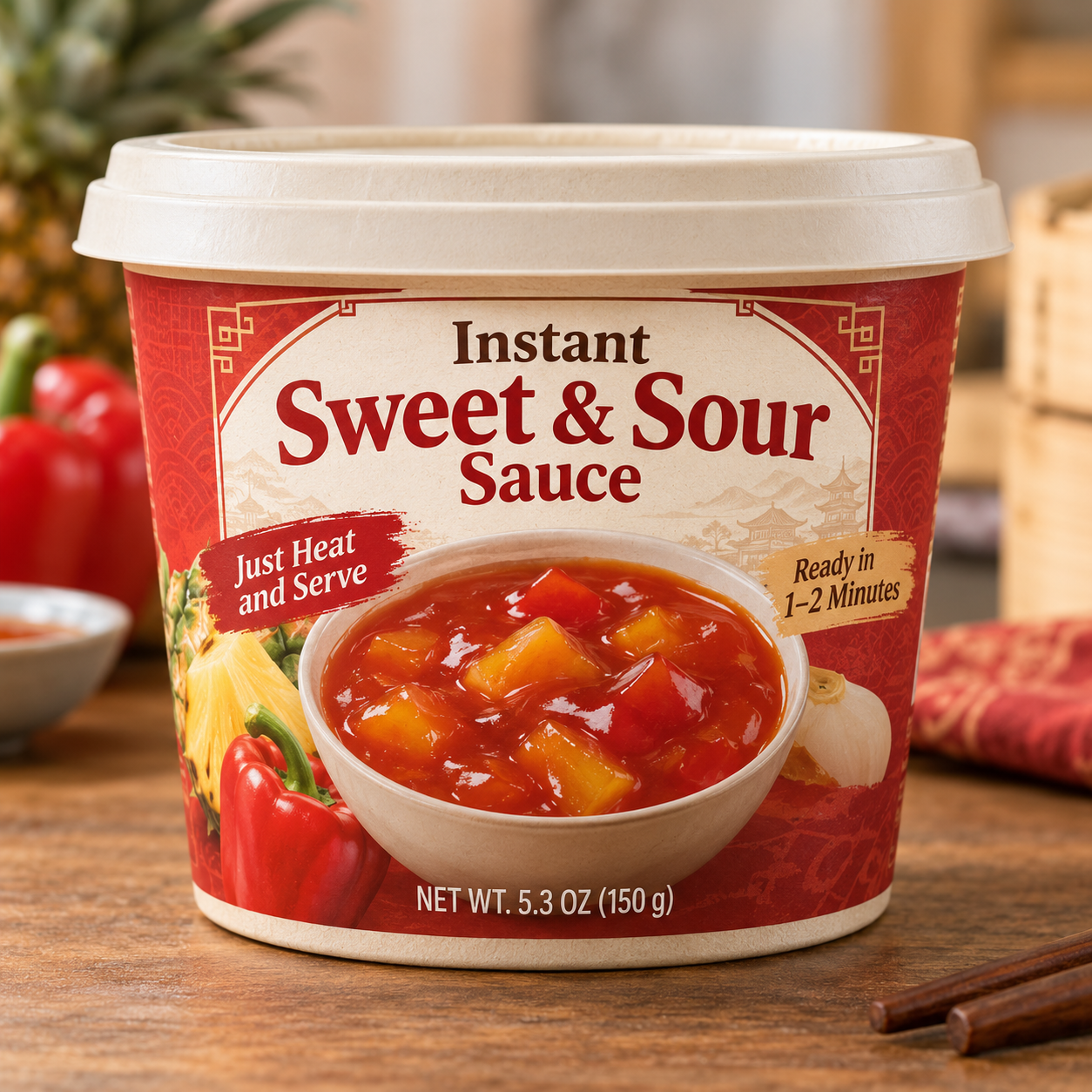 Instant Sweet & Sour Sauce (Just Heat and Serve)