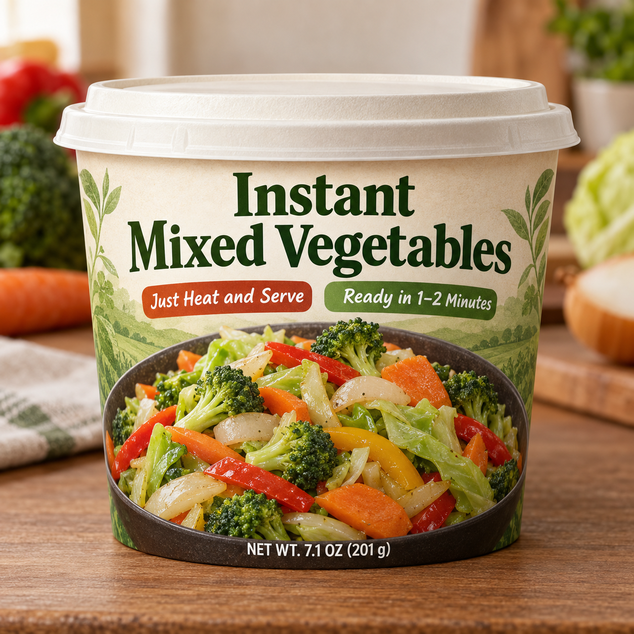 Instant Mixed Vegetables (Just Heat and Serve)